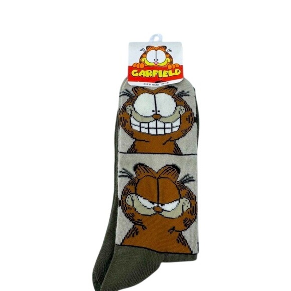 NWT Garfield Casual Brown and Tan‎ Socks with Playful Design